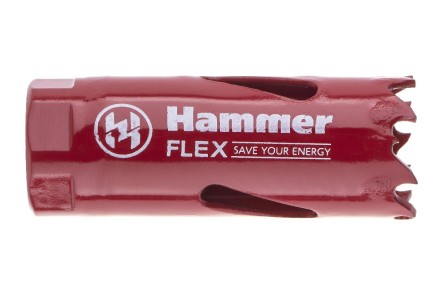 Коронка биметаллическая HAMMER Ф20х38мм 1/2&quot; BiMETALL (224-002) купить в Уфе