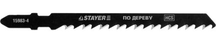 Полотна STAYER &quot;PROFI&quot;, T14DP, для эл/лобзика, HCS, по дереву, прямой рез, EU-хвост., шаг 4мм, 75мм, 2шт 15983-4_z01 купить в Уфе