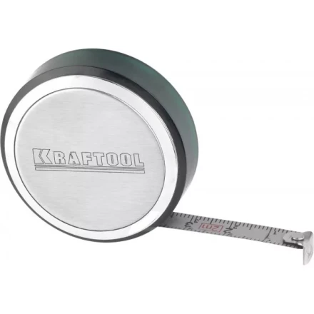 Рулетка KRAFTOOL, SuperKompakt, корпус из нержавеющей стали, 2мх8мм 34147-02 купить в Уфе