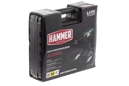 Дрель аккумуляторная HAMMER ACD18BS купить в Уфе