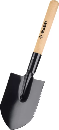ЗУБР МАСТЕР, 210х154х550мм, полотно 1.5мм, закалено, дерев. черенок высш. сорт, туристическая лопата (39571) купить в Уфе
