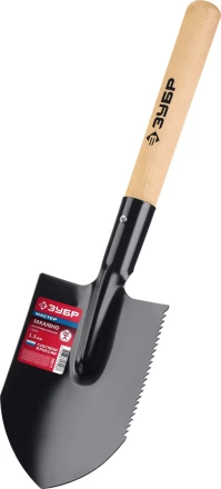 ЗУБР МАСТЕР, 210х154х550мм, полотно 1.5мм, закалено, дерев. черенок высш. сорт, туристическая лопата (39571) купить в Уфе