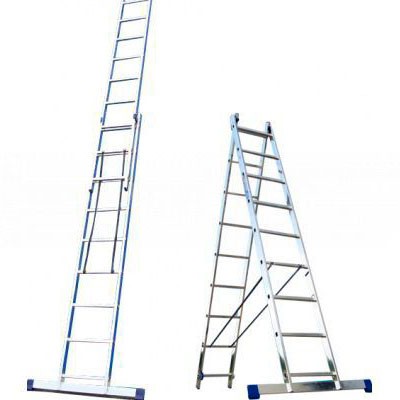 Лестница двухсекционная 2х12 RD212 RedVerg алюминиевая, h= 3,18-5,26 м, 12,6 кг купить в Уфе