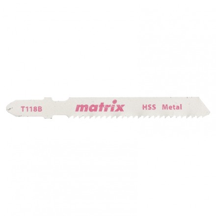 Полотна для электролобзика по металлу 3 штук T118B 50x2мм HSS MATRIX 78229 купить в Уфе