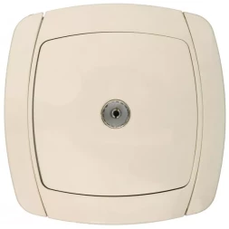 Розетка СВЕТОЗАР &quot;CITY LIGHT&quot; телевизионная одинарная в сборе, цвет бежевый SV-54215-B