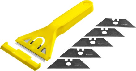 Набор STAYER &quot;STANDARD&quot;: Скребок пластмассовый с 5 лезвиями, 50мм 0851-H6_z01 купить в Уфе