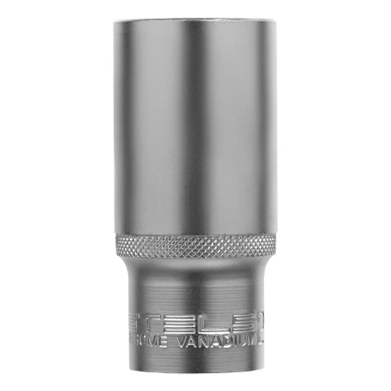 Головка торцевая удлиненная, 27 мм, шестигранная, CrV, под квадрат 1/2 Stels 13884 купить в Уфе