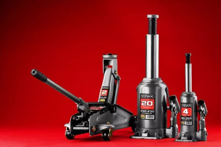 Домкрат гидравлический бутылочный, 4т, 180-355 мм, MIRAX 43260-4 43260-4 купить в Уфе