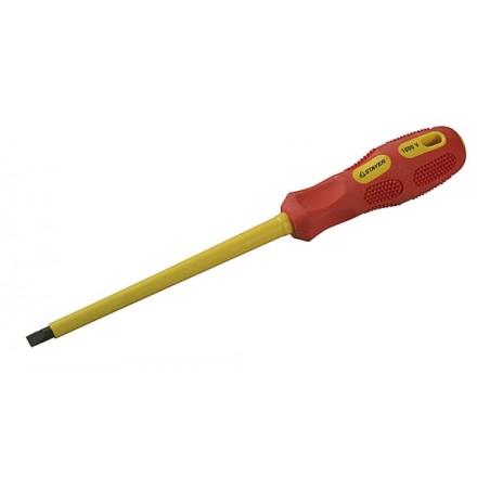 Отвертка STAYER &quot;PROFESSIONAL&quot; &quot;MAX-GRIP&quot; диэлектрическая, двухкомпонентная рукоятка, Cr-V, SL 6,5x150мм 25827-06-150 G купить в Уфе