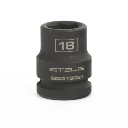 Головка ударная шестигранная 16 мм 1/2&quot; CrMo  Stels 13921 купить в Уфе