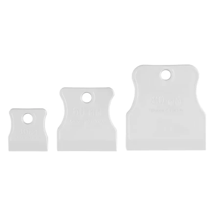 Набор шпателей 40-60-80 мм, белая резина, 3 шт. Россия Sparta 85801 купить в Уфе