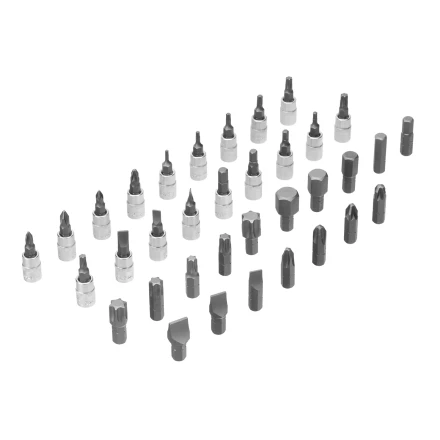 Набор инструментов Denzel 15814, 1/2&quot;, 1/4&quot;, CrV, S2, пластиковый кейс, 109 предметов купить в Уфе