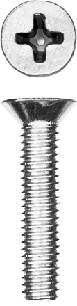 Винт DIN 965, M4 x 20 мм, 17 шт, кл. пр. 4.8, оцинкованный, ЗУБР 303116-04-020 купить в Уфе