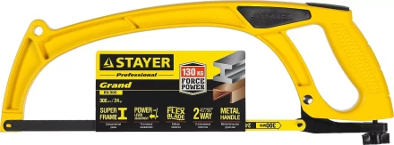 Ножовка по металлу STAYER RX900-GRAND, цельнолитая с профилем двутавр, 300 мм 15812 купить в Уфе
