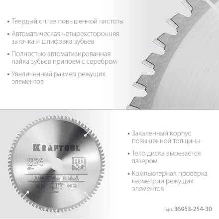 Диск пильный Multi Material, повышенный ресурс 36953-254-30 купить в Уфе