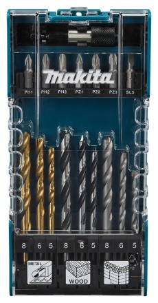 Набор сверл по металлу, дереву и бетону Makita D-74887 купить в Уфе