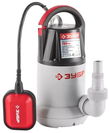 Насос ЗУБР погружной, дренажный, для чистой воды, напор 8,5 л, 250 л/мин, 750Вт ЗНПЧ-750 купить в Уфе