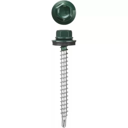 Саморезы СКД кровельные, RAL 6005 зеленый насыщенный, 35 x 4.8 мм, 380 шт, для деревянной обрешетки, STAYER 30305-48-035-6005 купить в Уфе