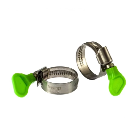 Хомуты металлические червячные 20-32 мм ширина 12 мм W4 с ключом 2 шт Сибртех 476513 купить в Уфе