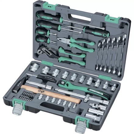 Набор инструмента 1/2  Cr-V S2 усиленный кейс 58 предм. STELS 14113 купить в Уфе