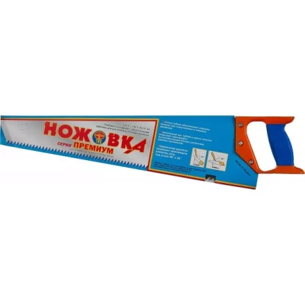 Ножовка "ИЖ" "ПРЕМИУМ" по дереву с двухкомпонентной пластиковой рукояткой, шаг 8мм, 500мм 1520-50-08_z01 купить в Уфе