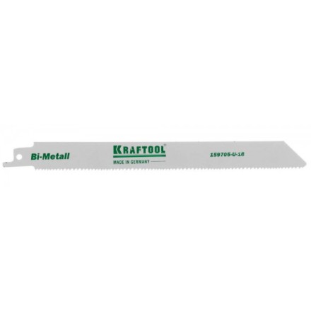 Полотно KRAFTOOL &quot;INDUSTRIE QUALITAT&quot;, S1122VF, для эл/ножовки, Bi-Metall, по металлу, дереву, шаг 1,8-2,5мм, 180мм 159705-U-18 купить в Уфе