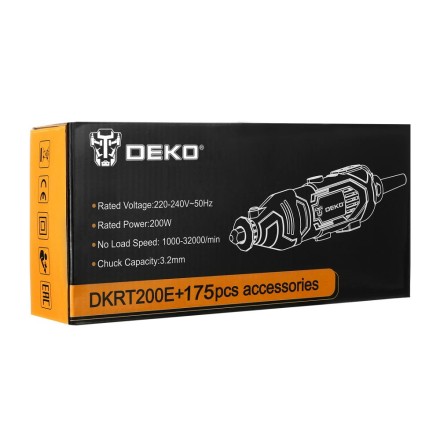 Гравер электрический DEKO DKRT200E DEKO 175 tools, 063-1416 купить в Уфе