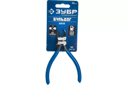 Бокорезы ЗУБР &quot;БУЛЬДОГ&quot; для пластика и меди, хромоникелевая сталь, обливные рукоятки, особочистый рез заподлицо, 125мм 22175-8-15 купить в Уфе