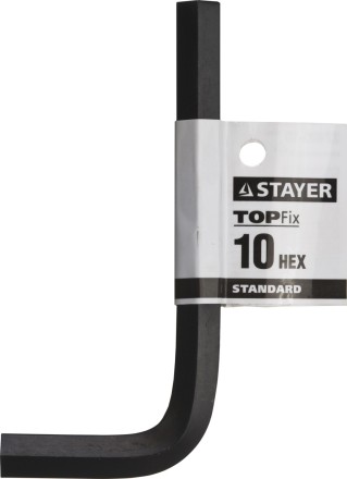 Ключ имбусовый STAYER &quot;STANDARD&quot;, сталь, черный, 10мм 27405-10 купить в Уфе
