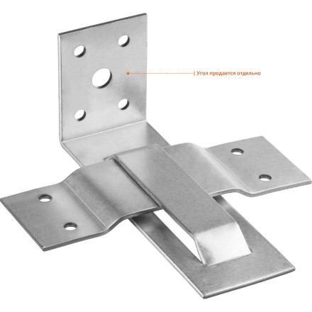ЗУБР СОС-2.0, 40 x 120 (60) x 2 мм, пластина, скользящая опора для стропил (310166-060) купить в Уфе