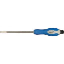 ЗУБР "ЭКСПЕРТ" АВТО. Отвертка ударная, сквозной Cr-Mo стержень с усилителем под ключ, двухкомп. рукоятка, SL 25271-8.0-150