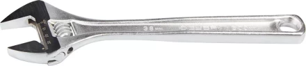 Ключ ЗУБР &quot;ЭКСПЕРТ&quot; разводной,Cr-V,хромир покрытие,эргоном рукоятка,увелич зев,угол наклона губок 15град,300мм/12&quot;,38мм 27260-30 купить в Уфе