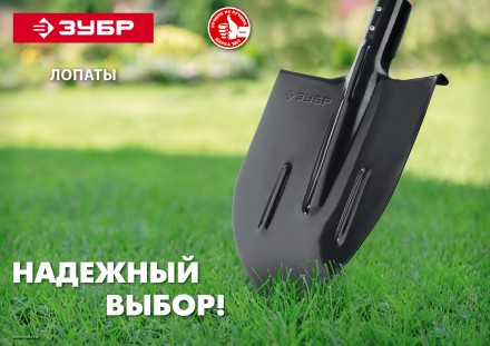 ЗУБР Мастер, 370 х 205 мм, полотно 1.6 мм, закалено, без черенка, тип ЛКО, штыковая лопата (39412) купить в Уфе