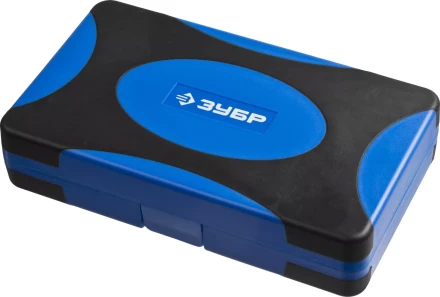 Набор ЗУБР &quot;ПРОФИ&quot;: Отвертка с двухкомп рукояткой, насадки и мини трещетка, 47 предм, пластиковый бокс 25283-H47 купить в Уфе