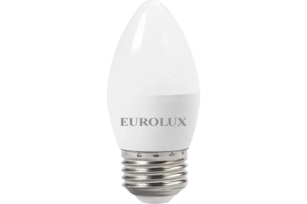 Лампа светодиодная EUROLUX LL-E-C37-6W-230-2,7K-E27 76/2/9 купить в Уфе