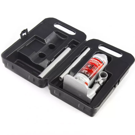 Домкрат гидравлический бутылочный 4 т h подъема 194–372 мм в пласт. кейсе MTX 507549 купить в Уфе