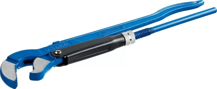 Ключ трубный рычажный ЗУБР &quot;ПРОФЕССИОНАЛ&quot;, тип &quot;S&quot;, изогнутые губки для труднодоступ мест, цельнокованный, Сr-V, № 2, 1,5&quot; 27336-2_z01 купить в Уфе