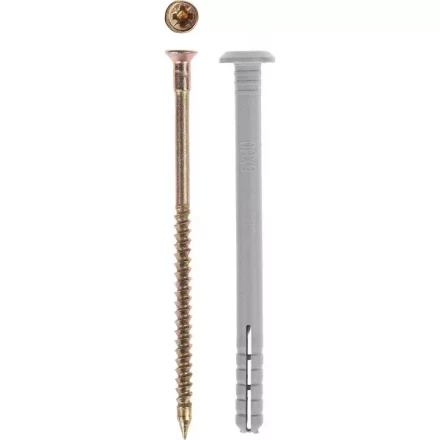 Дюбель-гвоздь ЗУБР &quot;МАСТЕР&quot; полипропиленовый, грибовидный бортик, 6 x 60 мм, 1200 шт 4-301350-06-060 купить в Уфе