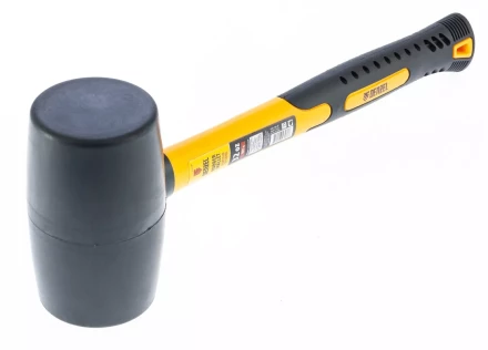 Киянка резиновая, 32 oz, черная резина, фибергласовая рукоятка// Denzel 7711194 купить в Уфе