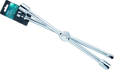 Ключ-крест баллонный складной 17,19,21mm и 1/2&quot; 406мм хромир. Gross 14250 купить в Уфе