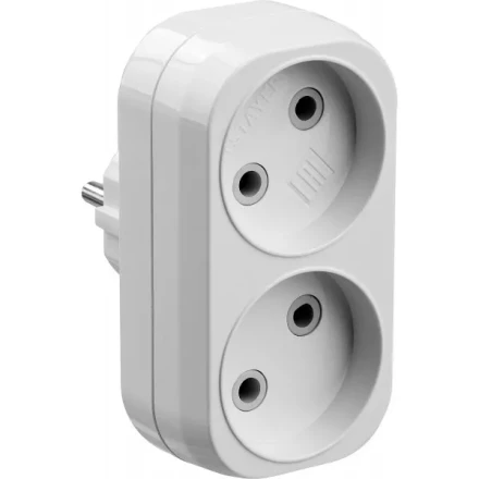 Разветвитель электрический MAXElectro, STAYER 55087-2, 2 гнезда, 10А/220В 55087-2 купить в Уфе