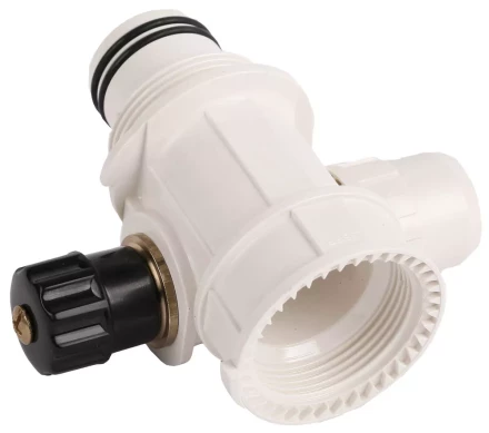 Коллектор ЗУБР "ШиреФит" сборный с вентилем"внутренняя резьба - штуцер с гайкой - штуцер с гайкой", 26мм-16мм-26мм 51517-26-16-26 купить в Уфе