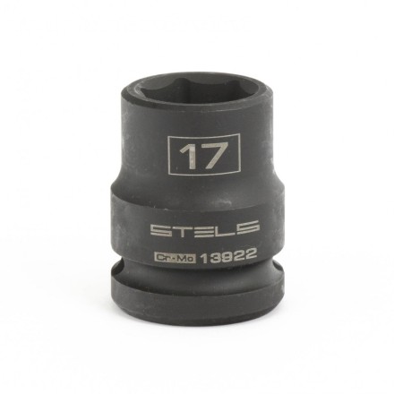 Головка ударная шестигранная 17 мм 1/2&quot; CrMo Stels 13922 купить в Уфе