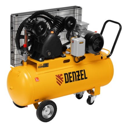 Компрессор воздушный рем. привод Denzel BCV 4000-T/100, 4,0 кВт, 100 литров, 690 л/мин купить в Уфе