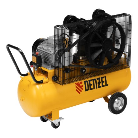 Компрессор воздушный рем. привод Denzel BCV 4000-T/100, 4,0 кВт, 100 литров, 690 л/мин купить в Уфе
