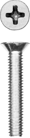 Винт DIN 965, M4 x 25 мм, 15 шт, кл. пр. 4.8, оцинкованный, ЗУБР 303116-04-025 купить в Уфе