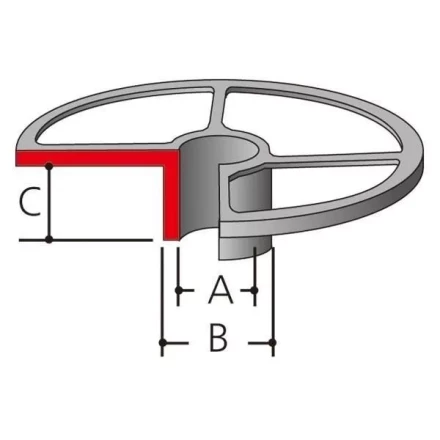 Направляющая втулка Makita 163080-8 (копировальное кольцо для фрезеров Makita 3612C/3620/RP0900/1800/1801/2300/2301) купить в Уфе
