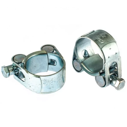 Хомуты металлические силовые 29-31 мм ширина 20 мм шарнирный W1 2 шт Сибртех 47511 купить в Уфе