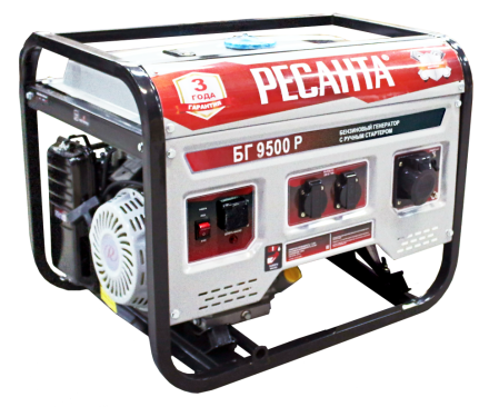 Бензогенератор  Ресанта БГ 9500 Р купить в Уфе