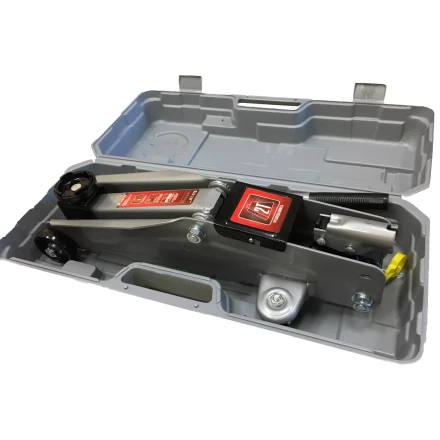 Домкрат гидравлический подкатной 2 т h подъема 135–385 мм в пласт. кейсе  MATRIX MASTER 51028 купить в Уфе